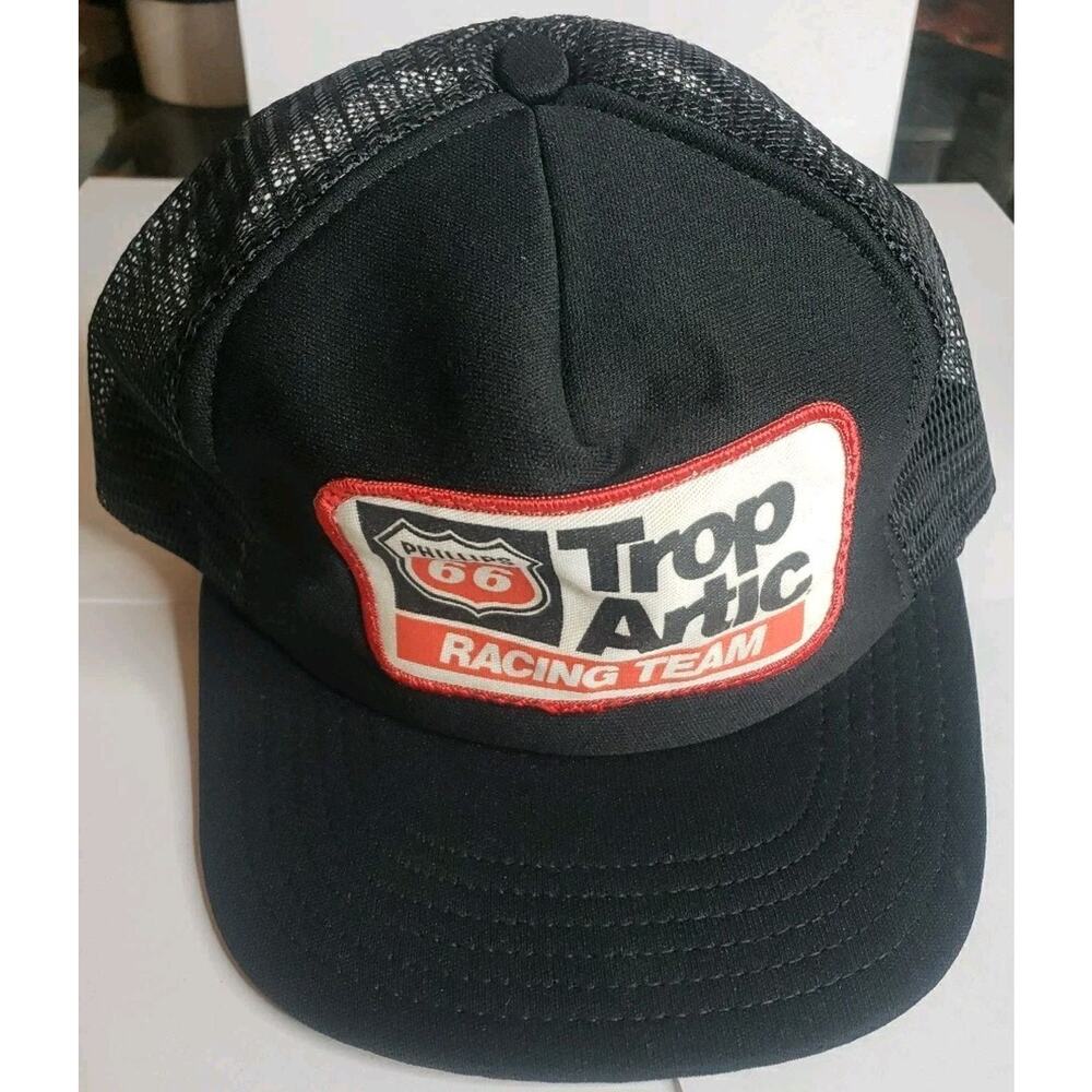 Vintage 80s Phillips 66 Trop Artic Racing Team Snapback Trucker Hat MADE IN USA